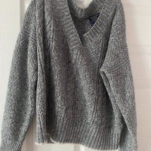Preppy V-neck Sweater Abercrombie and Fitch